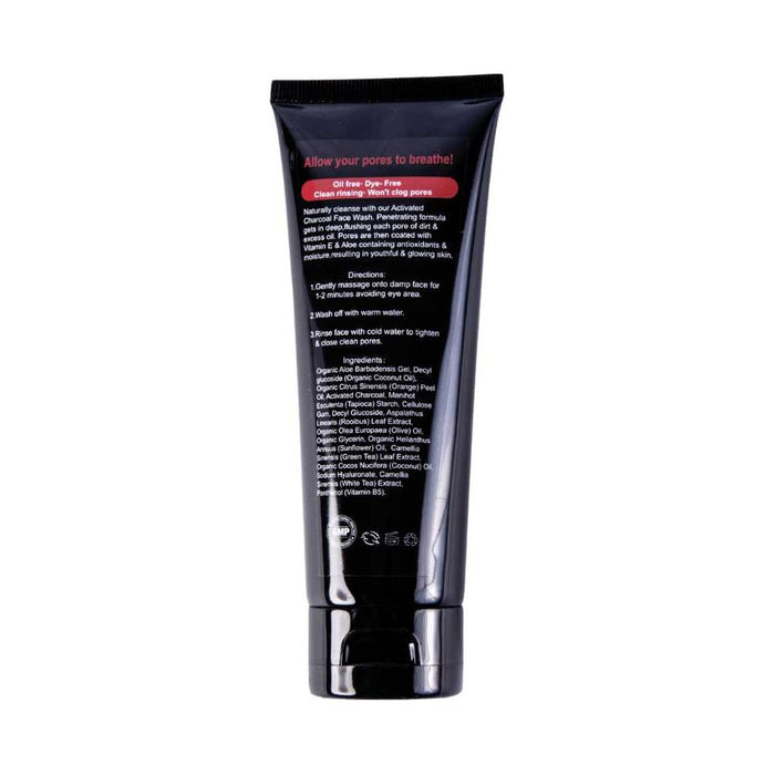 Shave Essentials - Activated Charcoal Face Wash 8oz