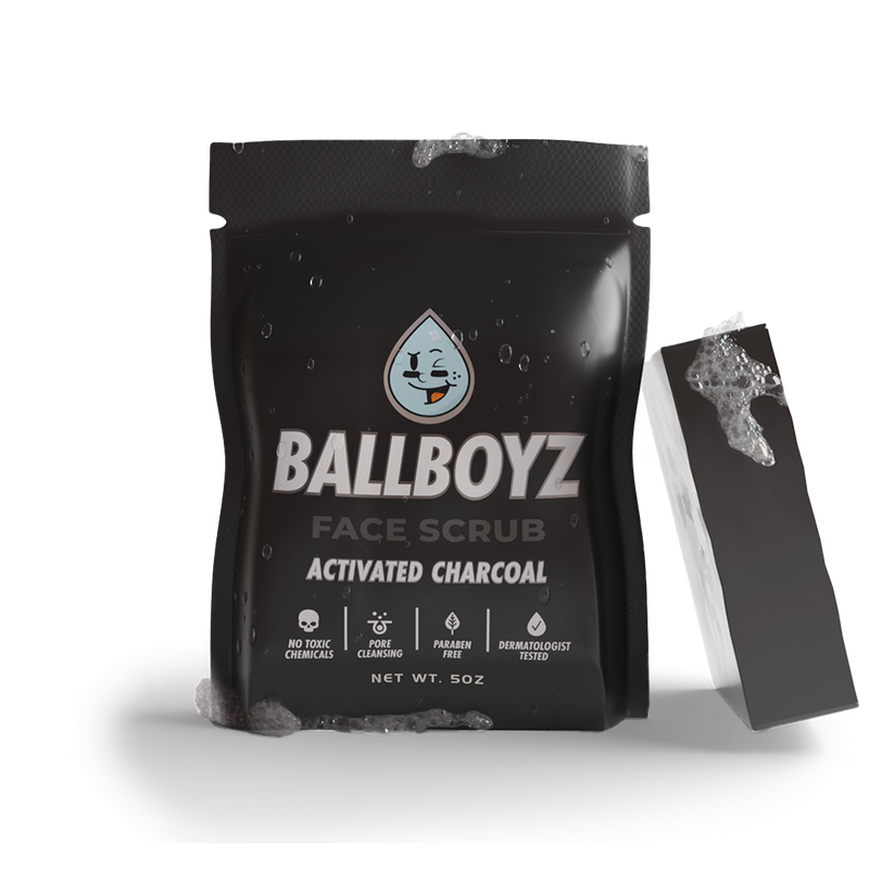 BALLBOYZ Activated Charcoal Face Scrub (Severe Acne)