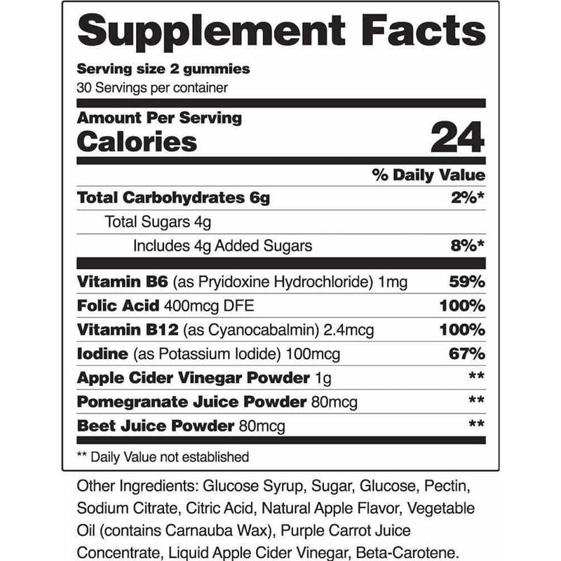 Snap Supplements Apple Cider Vinegar Gummies