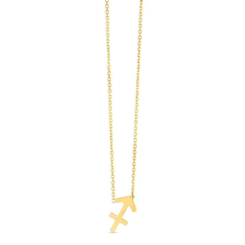Bids.com 14K Yellow Gold Sagittarius Necklace Necklaces