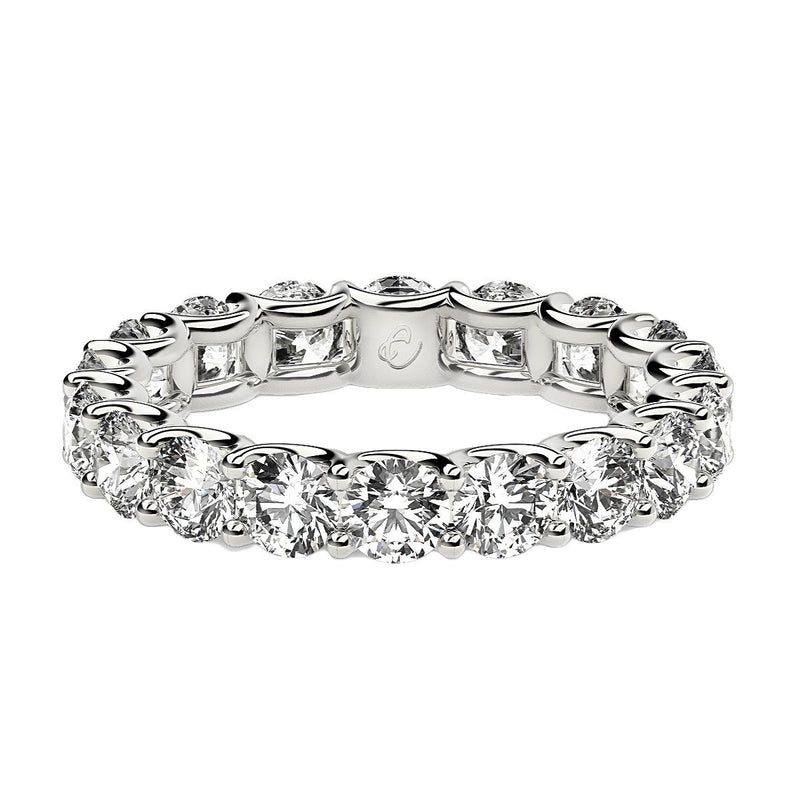 Bids.com Round Cut Lab Grown Diamond Eternity Ring in 14k White Gold (2 cttw FG/VS2) Rings