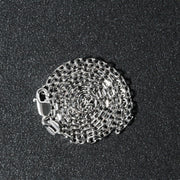 Bids.com 14k White Gold Diamond Cut Cable Link Chain 1.8mm Necklaces