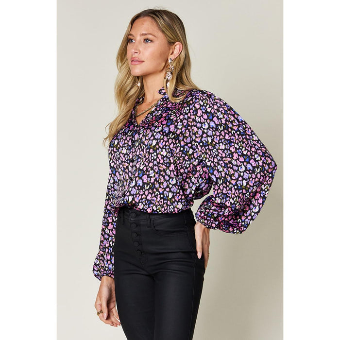 Printed Long Sleeve Blouse