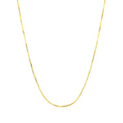Bids.com 14k Yellow Gold Octagonal Shiny Snake Chain 0.8mm Necklaces