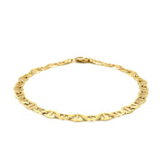 Bids.com 5.5mm 10k Yellow Gold Mariner Link Bracelet Bracelets