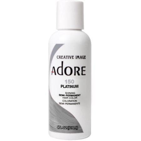VIP Extensions Adore Semi-Permanent Haircolor #150 Platinum 4 Ounce (118ml) (AD-150) Hair Care