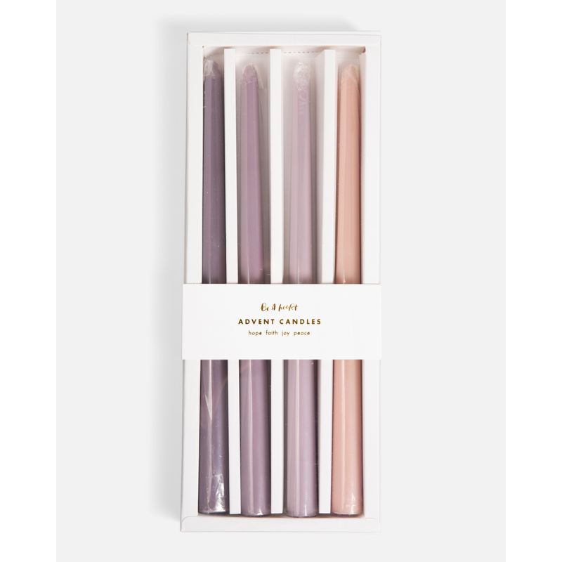 Be A Heart Muted Advent Candles Candles