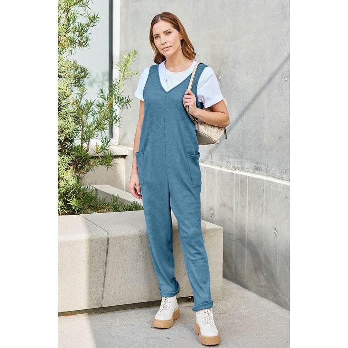 Double Take Sleeveless Straight Jumpsuit