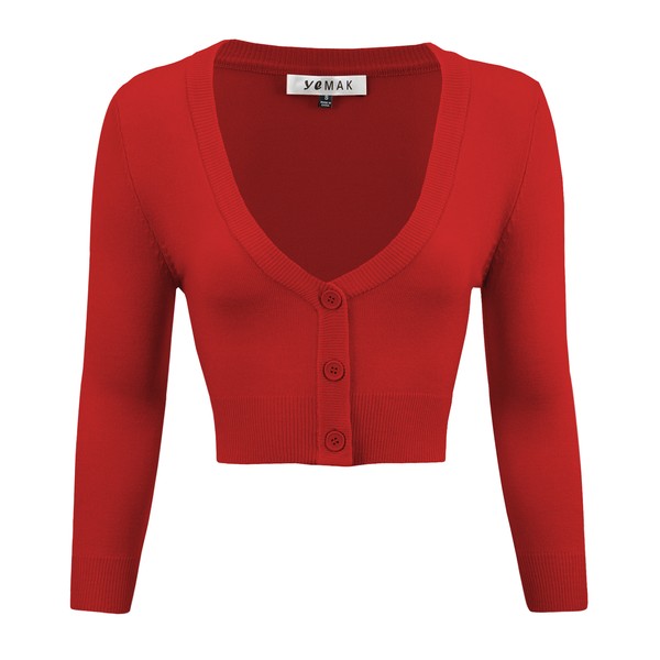 Women's Cropped Bolero 3/4 Sleeve Cardigan