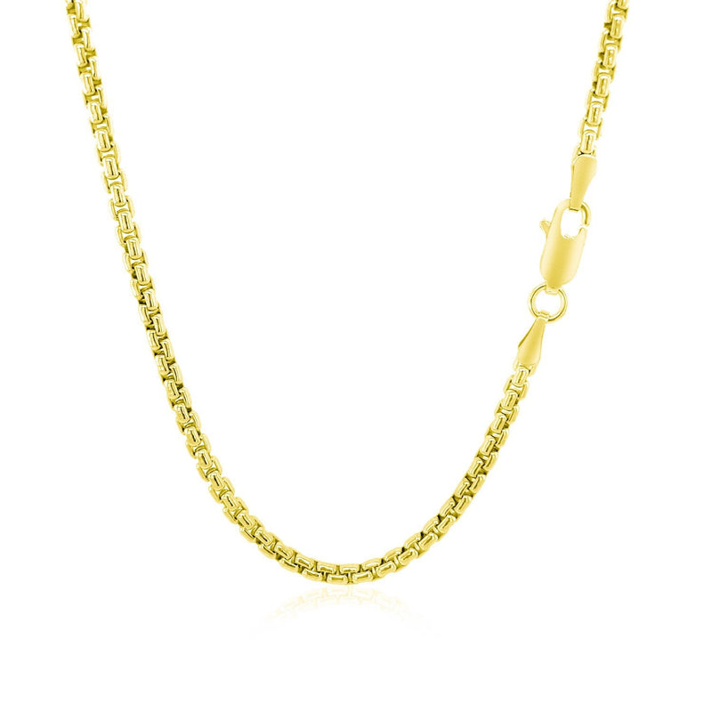 Bids.com 2.4mm 14k Yellow Gold Round Box Chain Necklaces