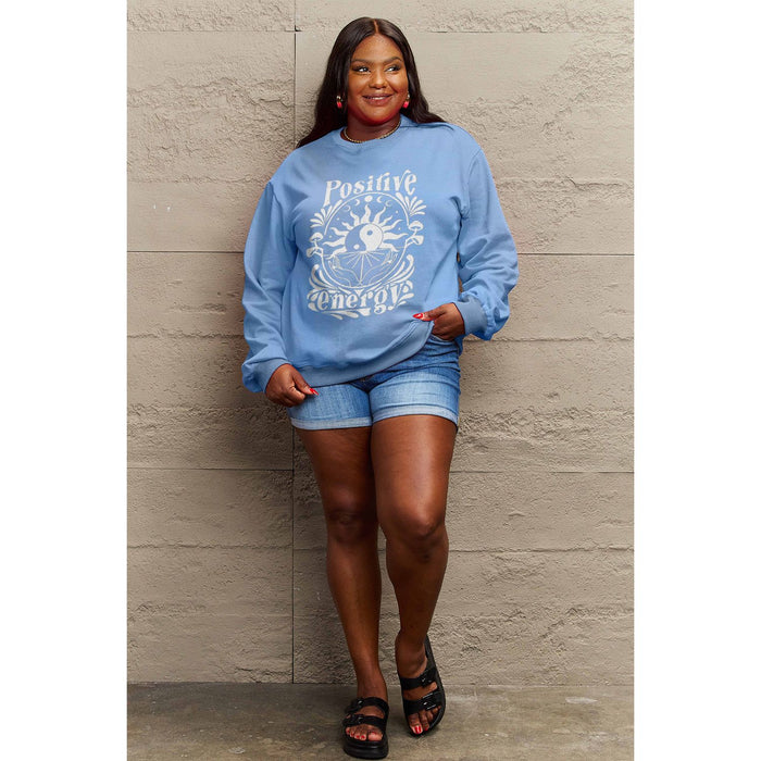 Simply Love POSITIVE ENERGY Graphic Sweatshirt