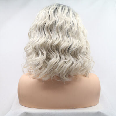 Mill's Beauty Supply Synthetic Lace Front Mid-length Wavy Wig, 12"