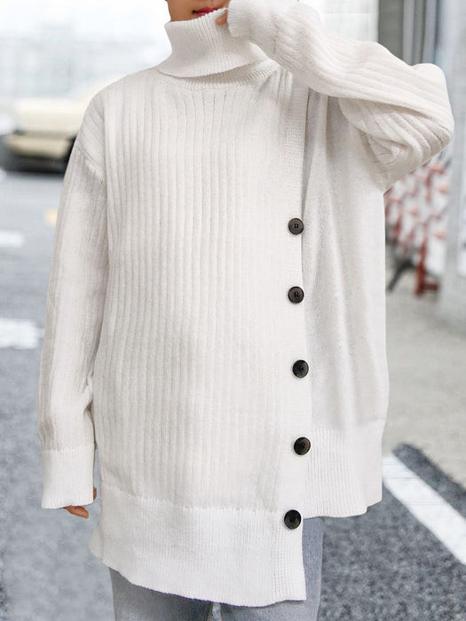 Dropped Shoulder Long Sleeve Sweater