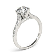 Bids.com 14k White Gold Diamond Engagement Ring With Single Row Band (1 3/4 cttw) Rings