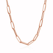 Bids.com 14K Rose Gold Bold Paperclip Chain (4.2 mm) Necklaces
