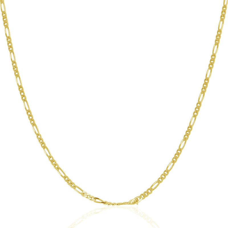 Bids.com 14k Yellow Gold Solid Figaro Chain 1.9mm Necklaces