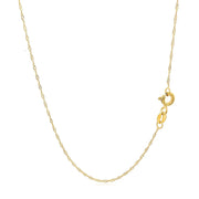 Bids.com 14k Yellow Gold Singapore Chain 0.6mm Necklaces