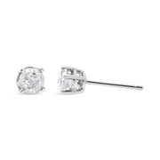 Bids.com 14K White Gold 3/4 Cttw Lab Grown Diamond 4-Prong Classic Stud Earrings (F-G Color, VS2-SI1 Clarity) Earrings