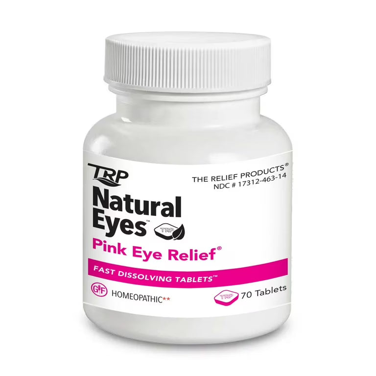 The Relief Products TRP Natural Pink Eye Relief Tablets – 70 Count Vision Care