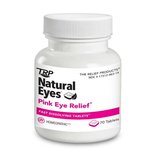 The Relief Products TRP Natural Pink Eye Relief Tablets – 70 Count Vision Care