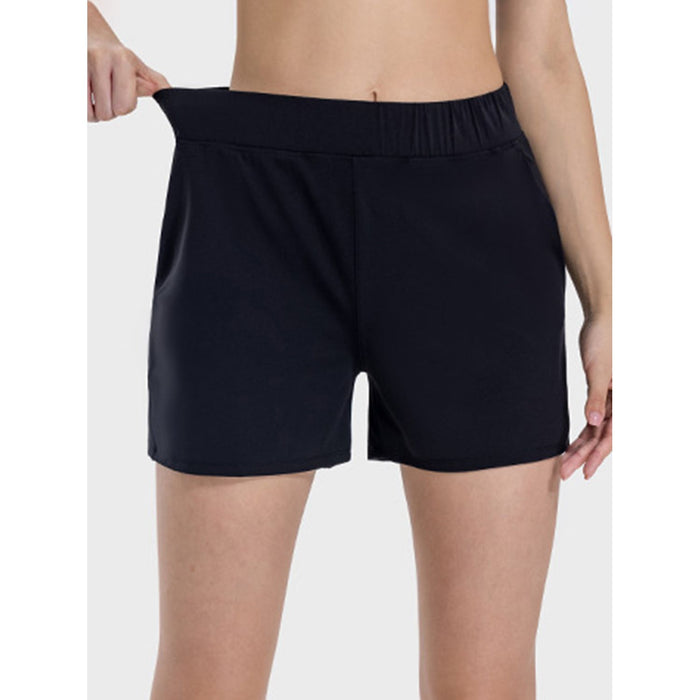 Elastic Waist Active Shorts