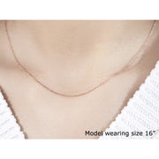 Bids.com 14k Rose Gold Diamond Cut Cable Link Chain 1.1mm Necklaces