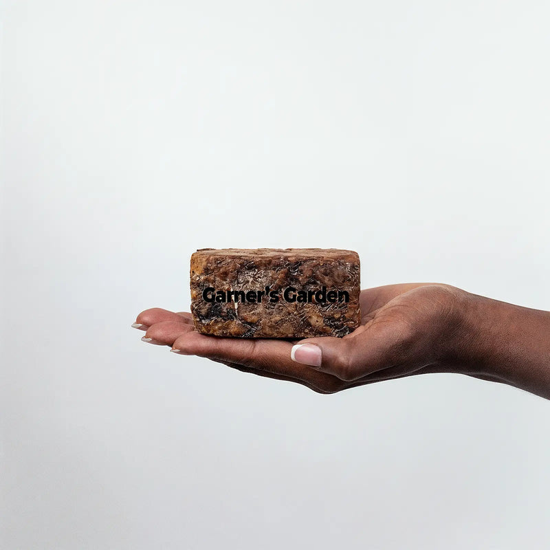 Garner's Garden Raw African Black Soap Bar (0.5 lb) Soap