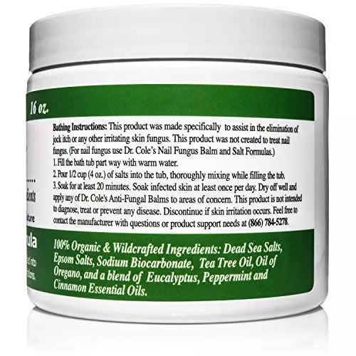 COLEHERBALS 11 - Dr. Cole’s Organic Anti-fungal Skin Soaking Salts Herbal