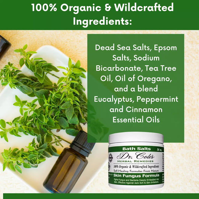 COLEHERBALS 11 - Dr. Cole’s Organic Anti-fungal Skin Soaking Salts Herbal