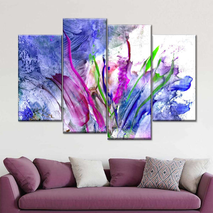 Abstract Flower Wall Art