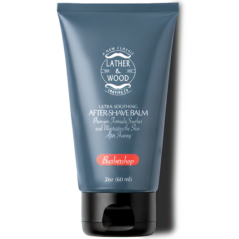 Lather & Wood Shaving Co After-Shave Balm - Barbershop Men Grooming, Health