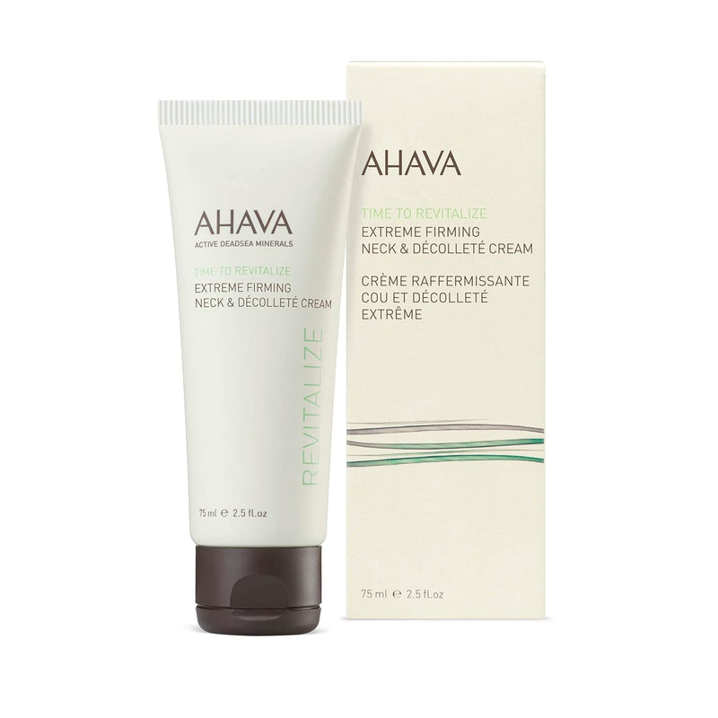 VIP Extensions AHAVA Time To Revitalize Extreme Firming Neck & Décolleté Cream  2.5 Fl.Oz Skin Care