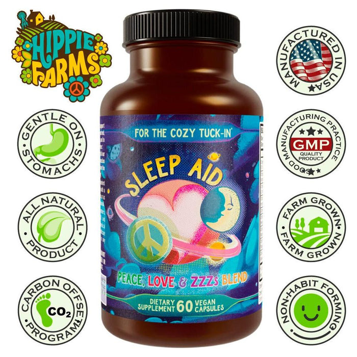 Hippie Farms - Hippie Farms - Sleep Aid - Peace, Love, and ZZZ's | Cozy Tuck-In Formula