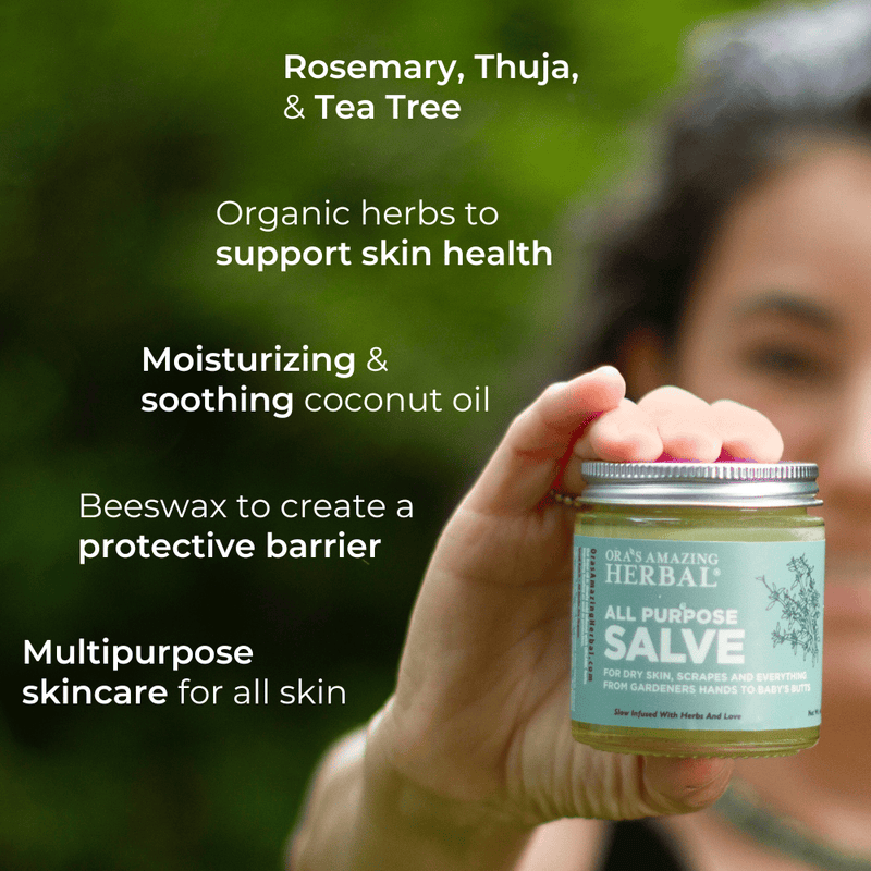 Ora's Amazing Herbal All Purpose Salve, Herbal Salve with Comfrey & Tea Tree Oil Skin Care