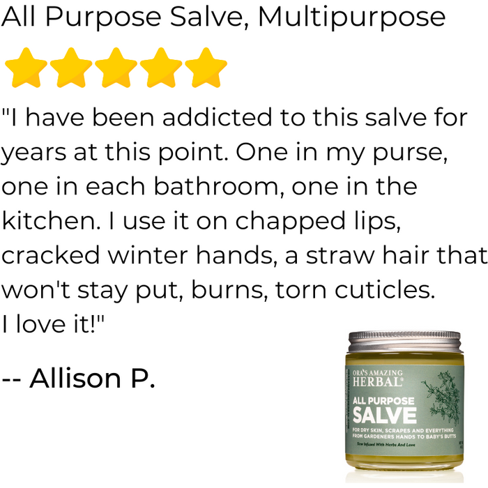 Ora's Amazing Herbal All Purpose Salve, Multipurpose Herbal Salve 4oz