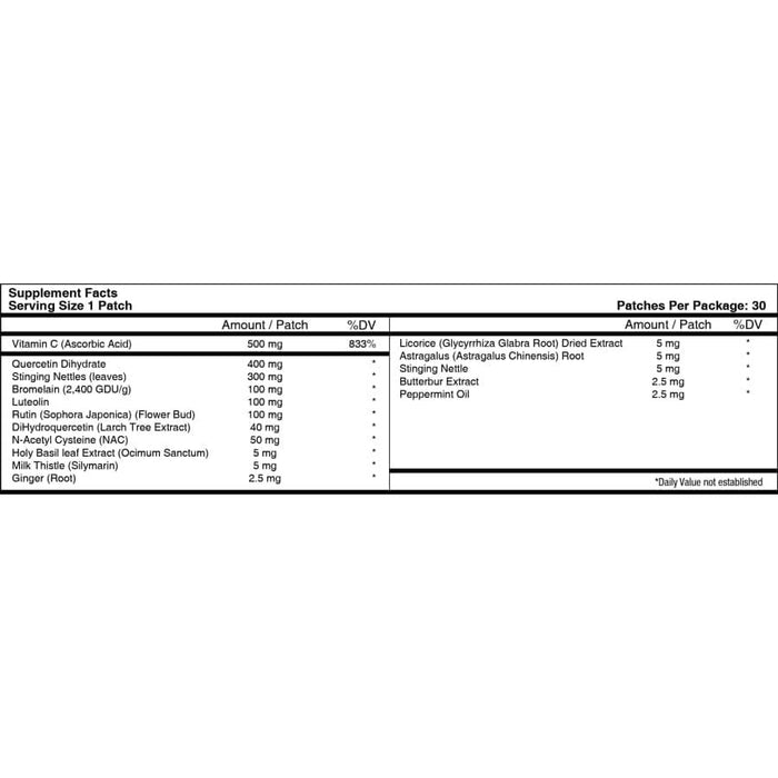 PatchAid - Allergy Plus Vitamin Patch