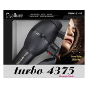 VIP Extensions Allure Tourmaline/Ceramic/Ionic Turbo 4375 1875W Dryer  (71413) salon accessories