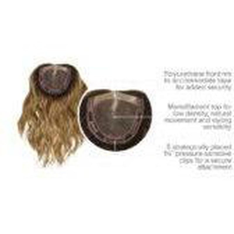VIP Extensions Alpha Wave 16" - Top Piece by Raquel Welch RW Transformation