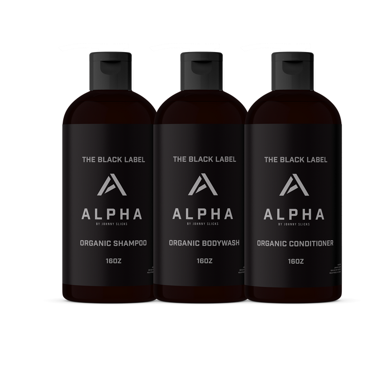 Johnny Slicks Black Label Shower Set