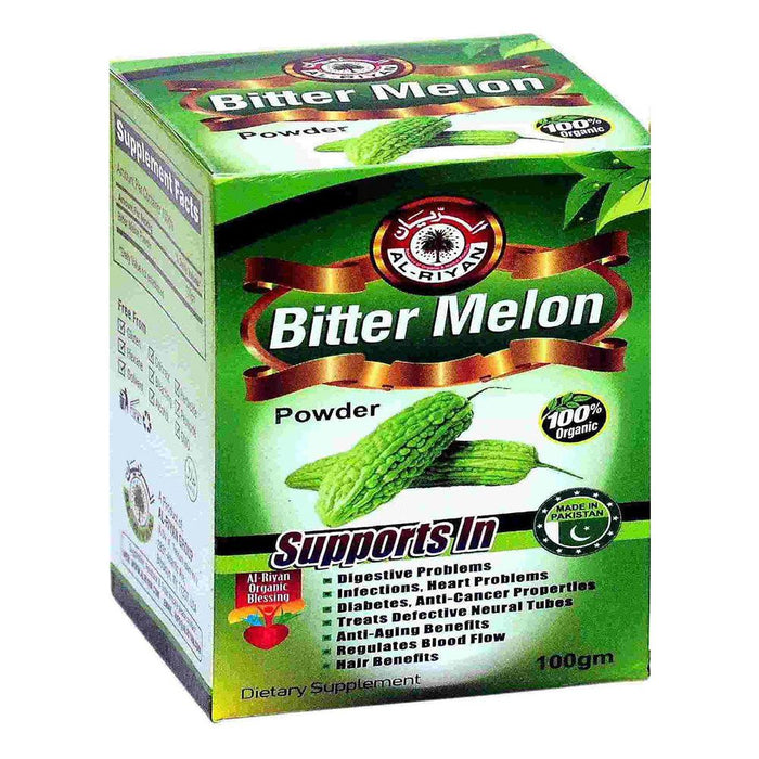 Adiva Naturals - Adiva Naturals - Bitter Melon Powder 100gm [Blood Sugar Benefits, Healthy Skin & Reduce Stress]