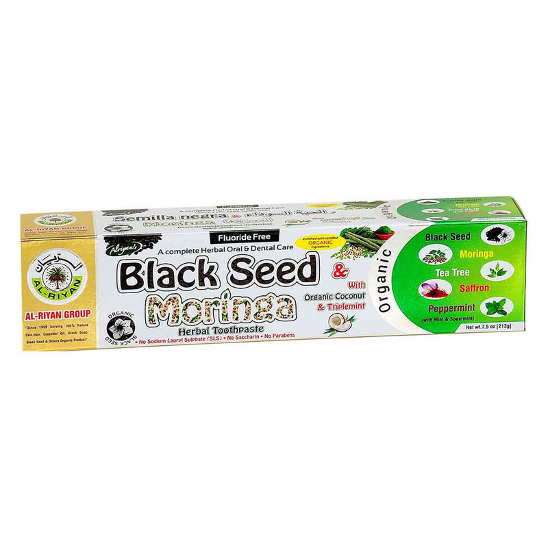 Adiva Naturals Black Seed Moringa Herbal Toothpaste Toothpaste White Smoke