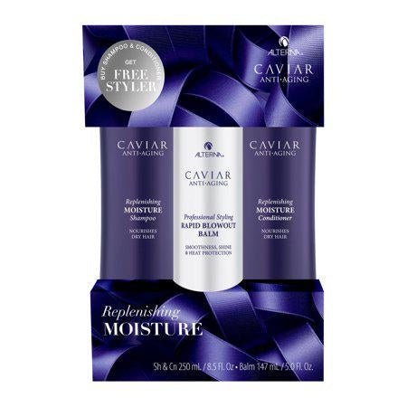 VIP Extensions Alterna Caviar Anti-Aging Replenishing Moisture Set with Balm Hair Care