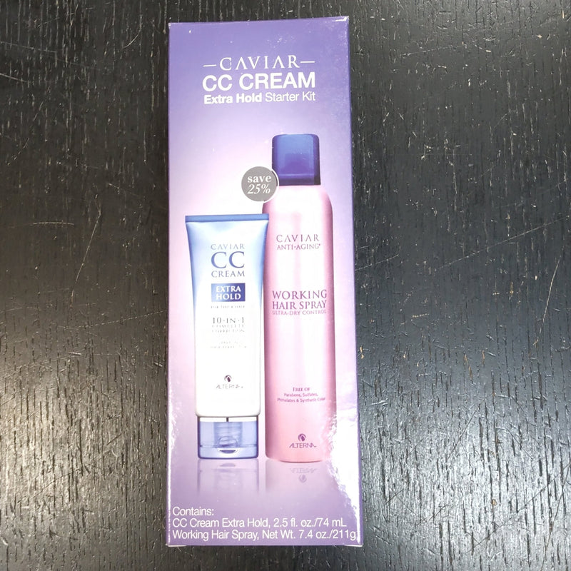 VIP Extensions Alterna Caviar CC Cream Extra Hold Starter Kit Limited Edition, 1 Kit