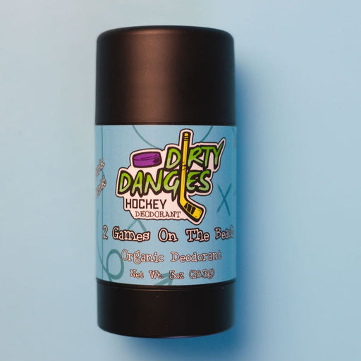 Dirty Dangles Hockey 2 Games on the Beach Aluminum-Free Deodorant Deodorant Light Steel Blue
