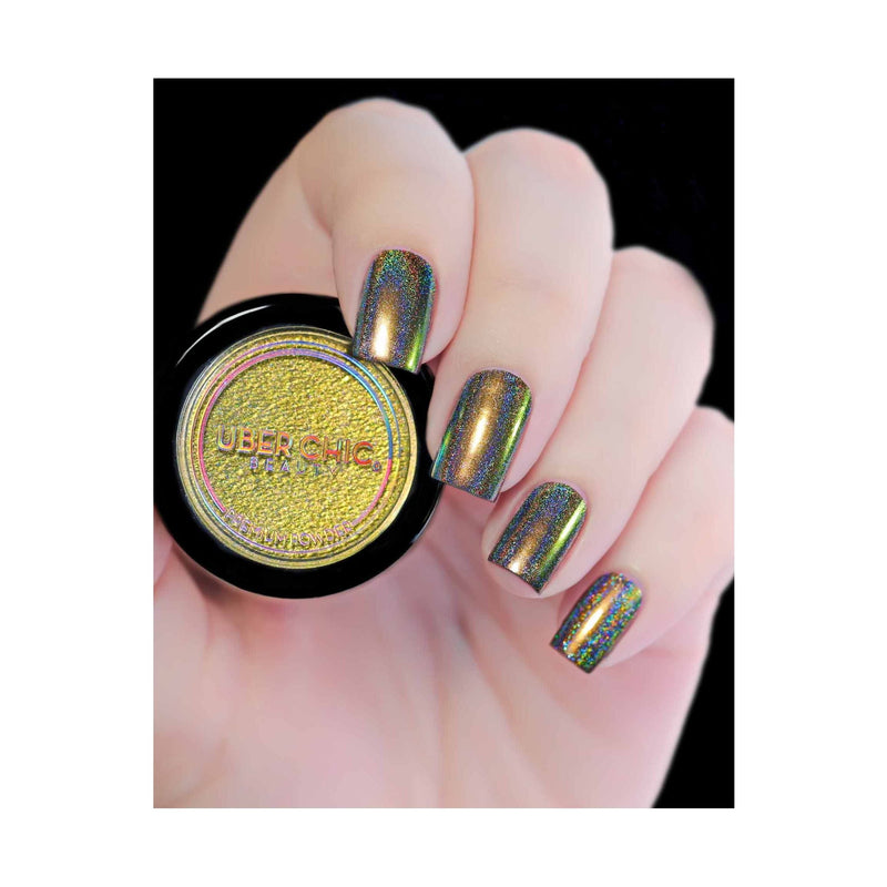 UberChic Beauty Chameleon Holographic Nail Powder: Amazon Princess Powder