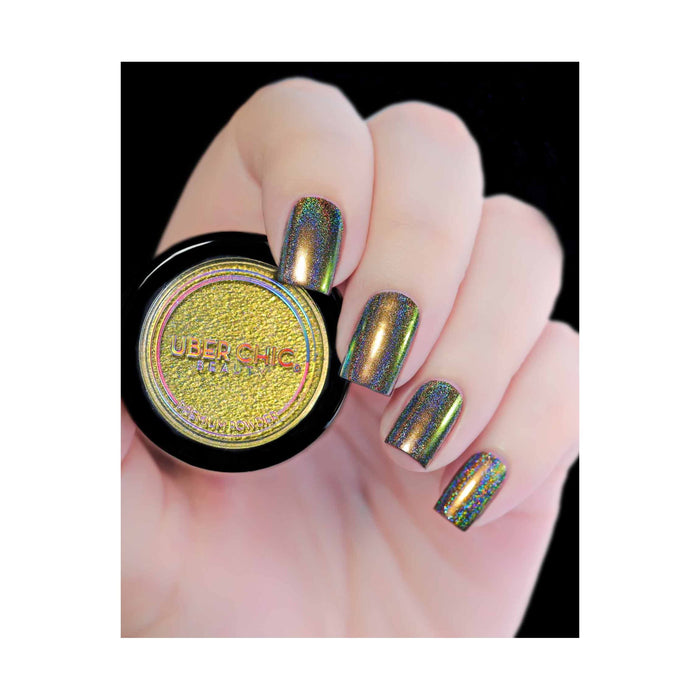 Uberchic Beauty Chameleon Holographic Nail Powder: Amazon Princess