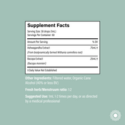 Portland Ashwagandha Farm Ashwagandha Bacopa - Spagyric Tincture Tincture