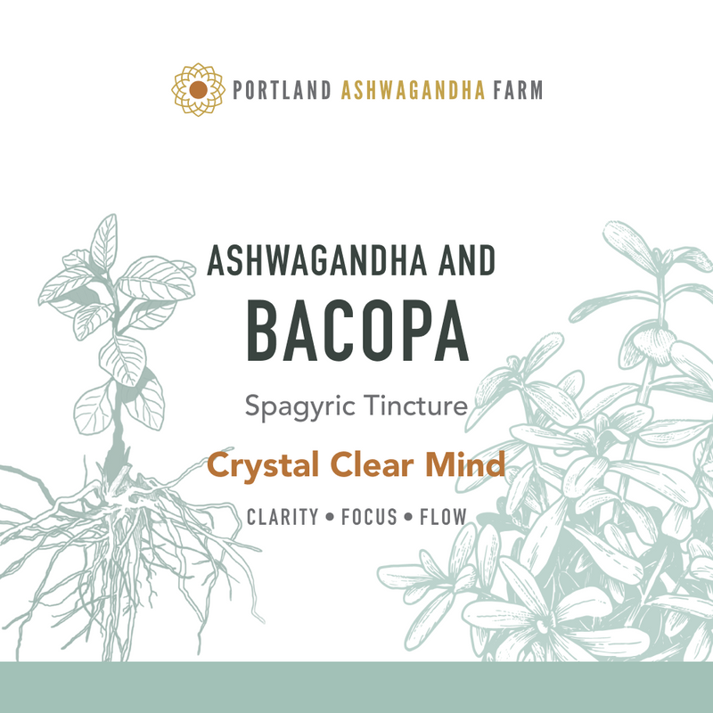 Portland Ashwagandha Farm Ashwagandha Bacopa - Spagyric Tincture Tincture