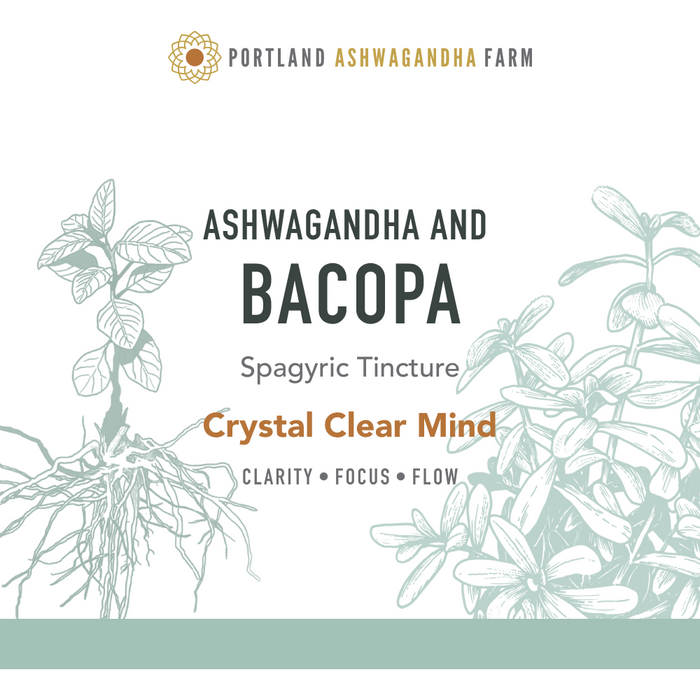 Portland Ashwagandha Farm - Ashwagandha Bacopa - Spagyric Tincture