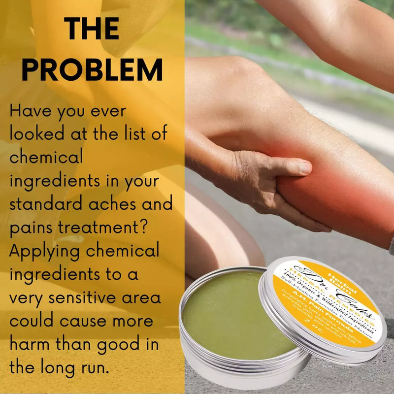 COLEHERBALS LLC 21 - Dr. Cole's A.M. Pain Herbal Balm Herbal Dark Goldenrod